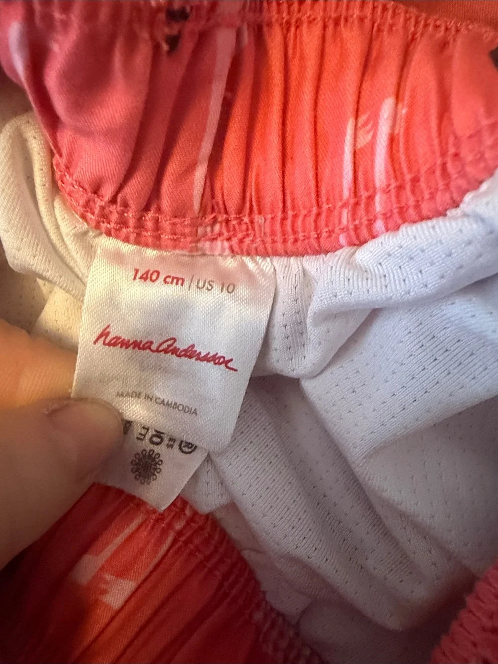 Kids Flamingo Print Swim Shorts - Pink Coral
